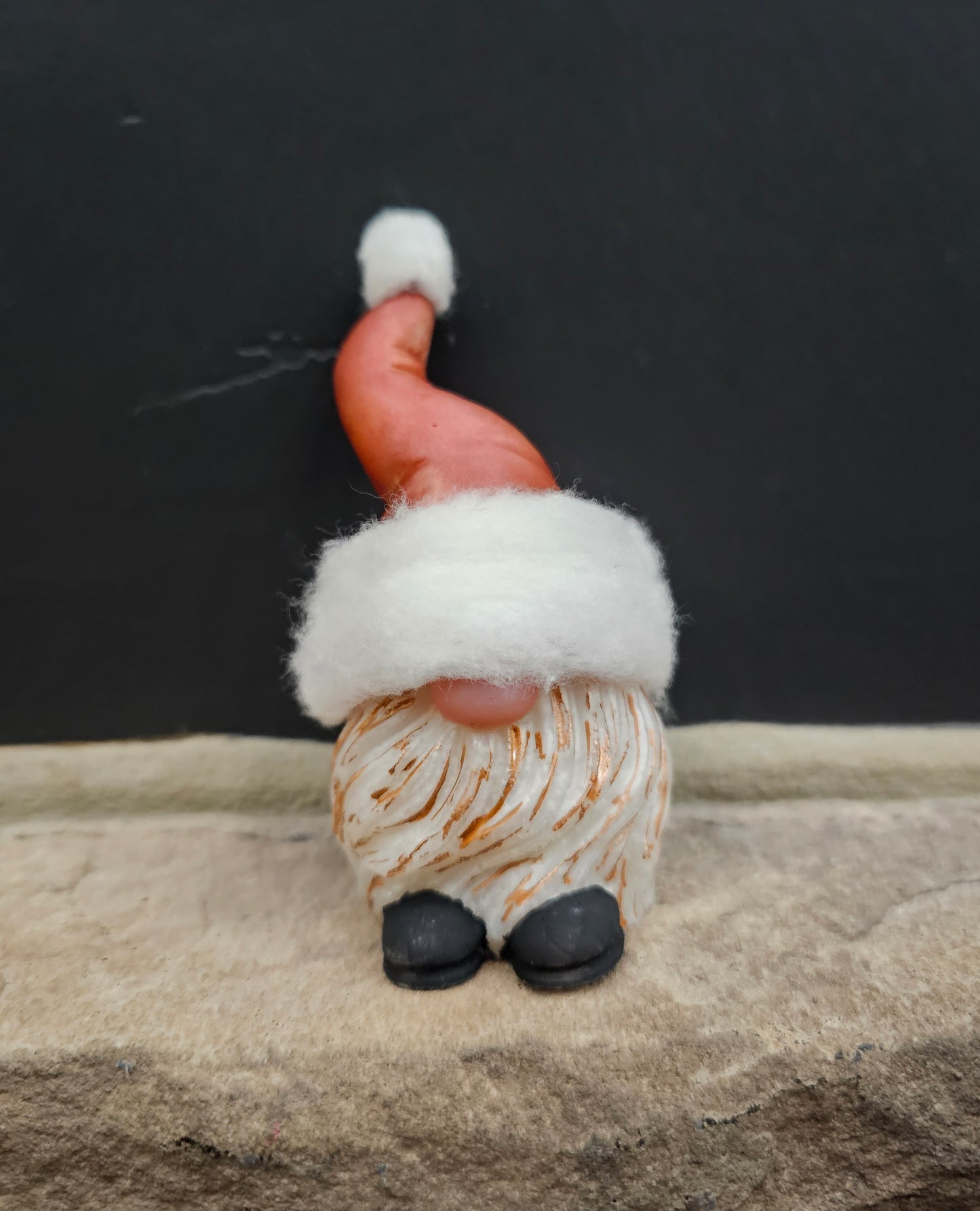 Resin Gnome Copper Santa