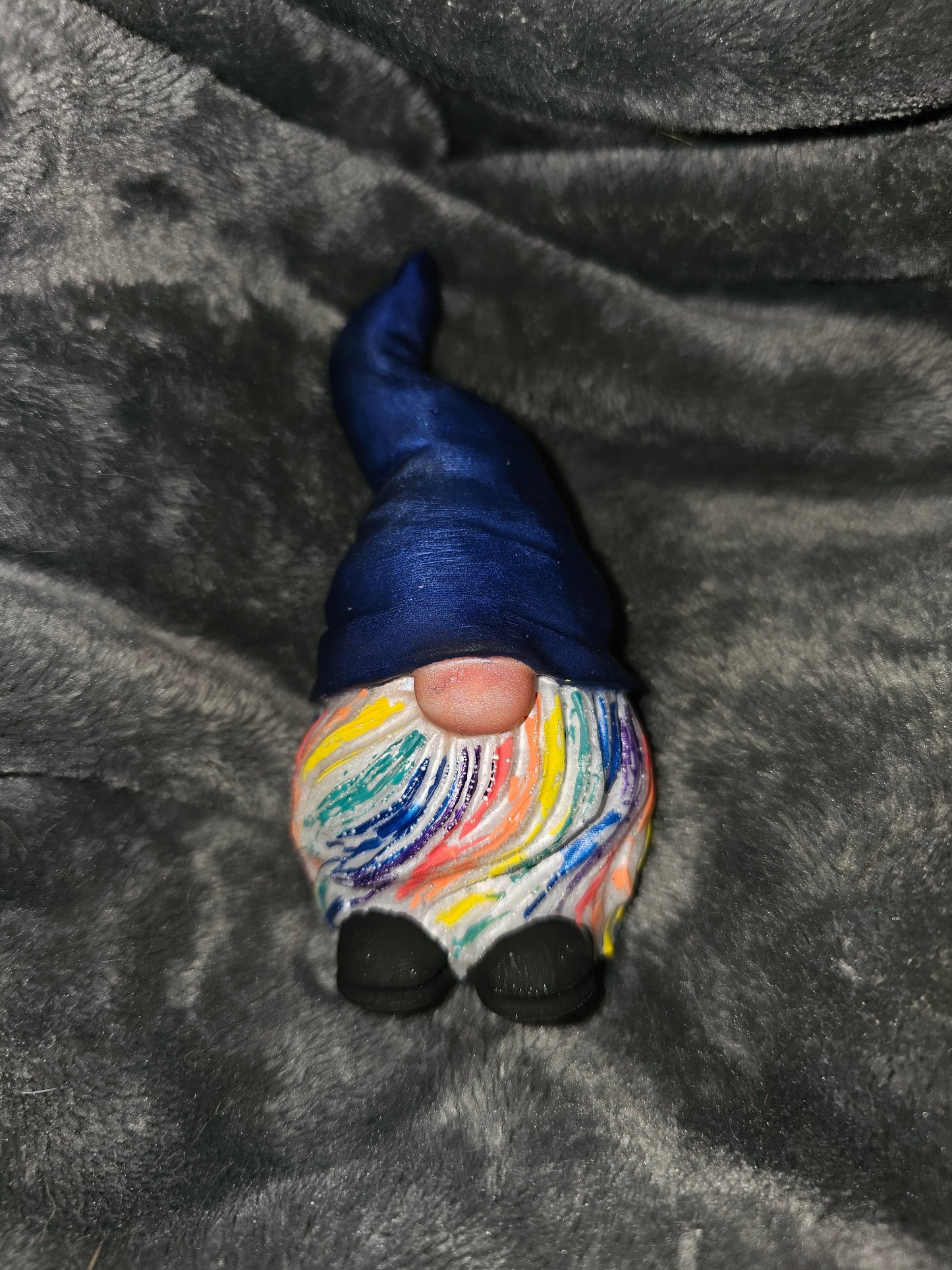 Resin Gnome Rainbow Blue 1